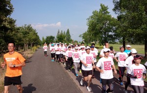 初心者マラソン教室実技トレーニング風景