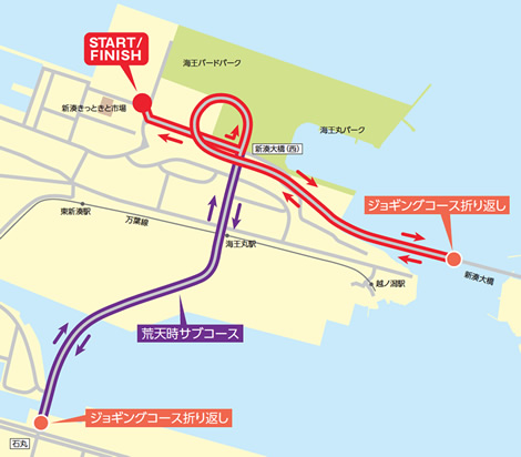 ジョギングの部 コース図